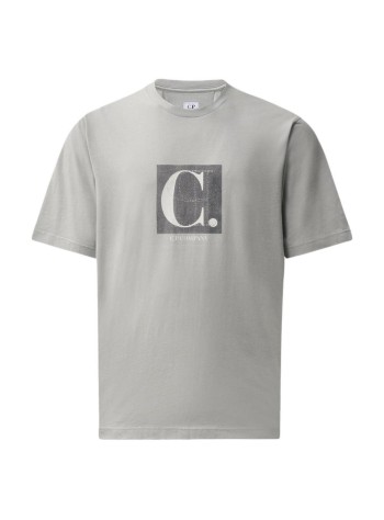 c.p.company t-shirt man30/1 jersey short sleeve chest-back logo t-shirt - 21cmts165a005100w 936