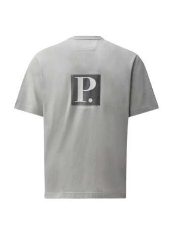 c.p.company t-shirt man30/1 jersey short sleeve chest-back logo t-shirt - 21cmts165a005100w 936 2