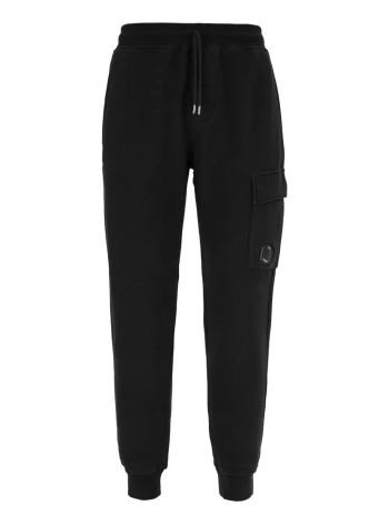 c.p.company pant  mansweatpants cargo pant in brushed emerized diagonal fleece - rfcmsp720a006372g 999
