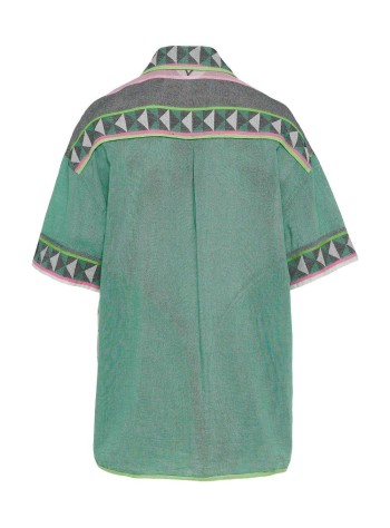 devotion twins camiseria mujer zaria - 026038g green pink r607 2