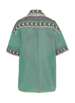 devotion twins camiseria mujer zaria - 026038g green pink r607