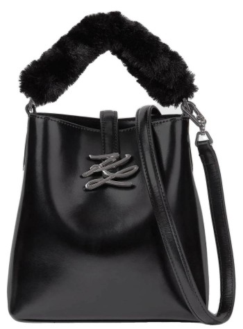 karl lagerfeld crossbody womank/autograph drop sm bkt spaz - b4w30296 1au
