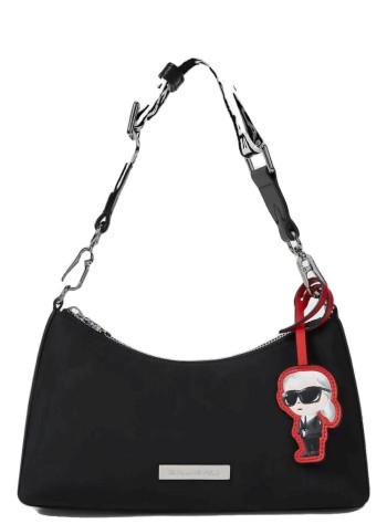 karl lagerfeld handbag womanikon nylon shoulderbag - b4w30108 999