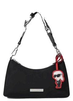 karl lagerfeld handbag womanikon nylon shoulderbag - b4w30108 999
