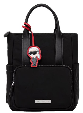 karl lagerfeld luggage womanikon nylon sm th backpack - b4w30104 999