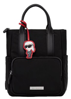 karl lagerfeld luggage womanikon nylon sm th backpack - b4w30104 999