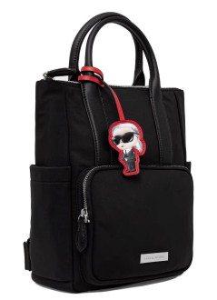 karl lagerfeld luggage womanikon nylon sm th backpack - b4w30104 999