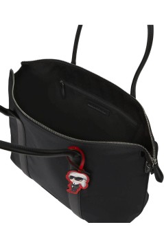 karl lagerfeld handbag womanikon nylon lg tote - b4w30103 999