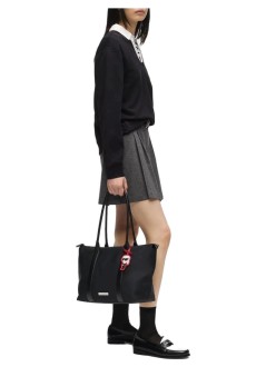 karl lagerfeld handbag womanikon nylon lg tote - b4w30103 999