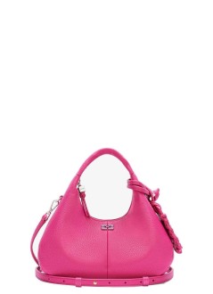 ganni handbag womanhobo mini grained - b2070122 093