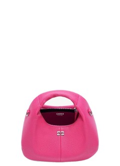 ganni handbag womanhobo mini grained - b2070122 093