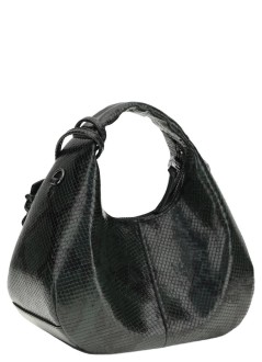 ganni handbag womanhobo mini snake - b2070121 06l