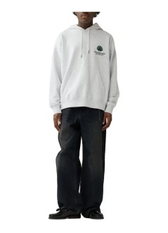 new amsterdam sweater manlogo hoodie - 2602117001 ash bottle green