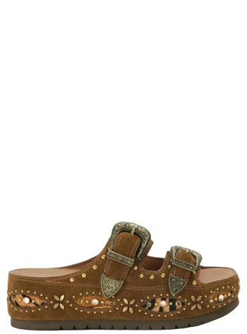 kurt geiger sandal womanwestern buckle flatform - 5843730209 30