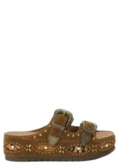kurt geiger sandal womanwestern buckle flatform - 5843730209 30