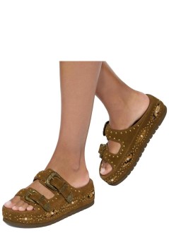 kurt geiger sandal womanwestern buckle flatform - 5843730209 30