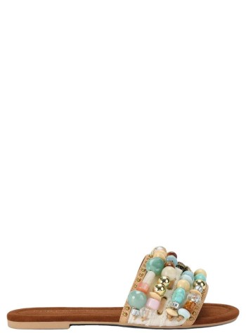 kurt geiger sandalia mujer southbank beaded flat - 4725445619 45