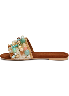 kurt geiger sandalia mujer southbank beaded flat - 4725445619 45