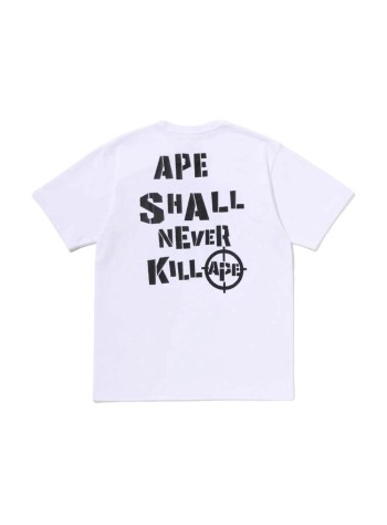 bape camiseta hombre hunting ape head tee m - 001tem301340m white 2