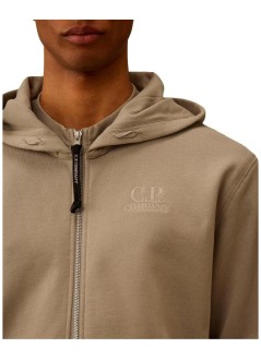 c.p.company sweater mandiagonal raised fleece crewneck logo sweatshirt - 21cmss025a005086w 120