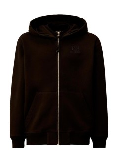 c.p.company sweater mandiagonal raised fleece crewneck logo sweatshirt - 21cmss025a005086w 999