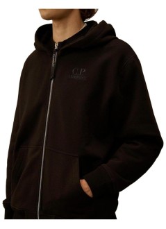 c.p.company sweater mandiagonal raised fleece crewneck logo sweatshirt - 21cmss025a005086w 999