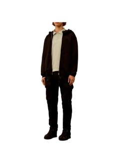 c.p.company sweater mandiagonal raised fleece crewneck logo sweatshirt - 21cmss025a005086w 999