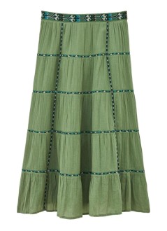 ba&sh falda mujer skirt paloma - 1h26palo kaki