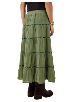 ba&sh falda mujer skirt paloma - 1h26palo kaki