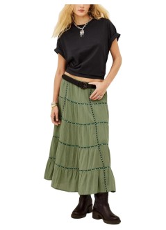 ba&sh falda mujer skirt paloma - 1h26palo kaki