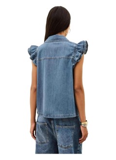ba&sh camiseria mujer shirt iyoyo - 1h26iyoy bluejeans