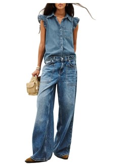 ba&sh camiseria mujer shirt iyoyo - 1h26iyoy bluejeans