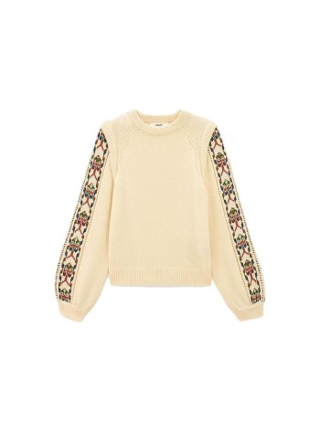 ba&sh punto mujer pullover elda - 1h26elda ecru