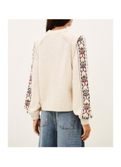 ba&sh punto mujer pullover elda - 1h26elda ecru