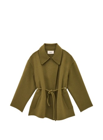 ba&sh outerwear mujer coat kam - 1h26kam kaki