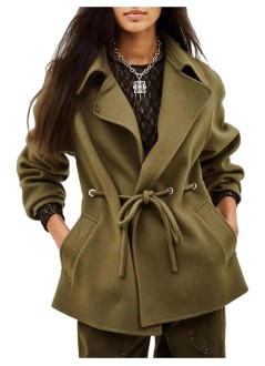 ba&sh outerwear mujer coat kam - 1h26kam kaki