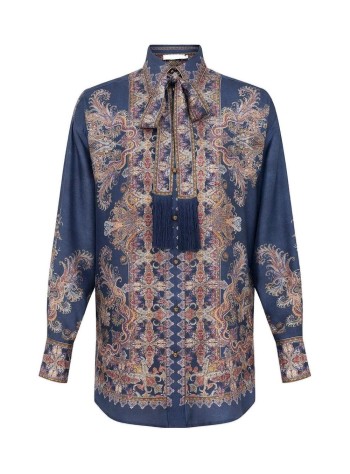 zimmermann camiseria mujer valiant relaxed shirt - 9676tf261 nap