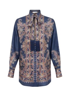 zimmermann camiseria mujer valiant relaxed shirt - 9676tf261 nap