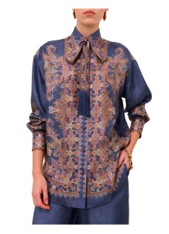 zimmermann camiseria mujer valiant relaxed shirt - 9676tf261 nap