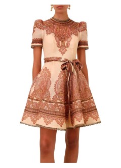 zimmermann vestido mujer ascent picnic mini dress - 9767df262 lapa