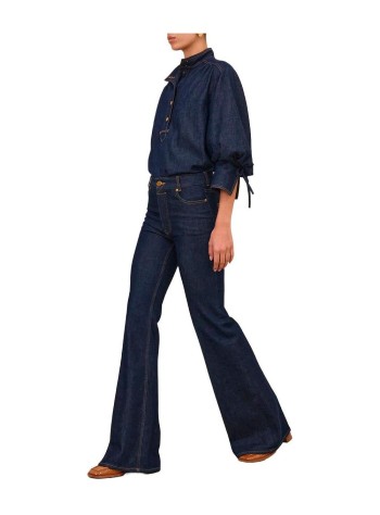 zimmermann pantalon jeans mujer slim flare jean - 9482pf26r habl 2