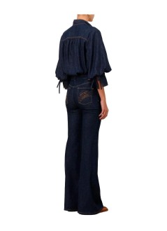 zimmermann pantalon jeans mujer slim flare jean - 9482pf26r habl