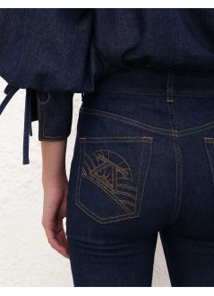 zimmermann pantalon jeans mujer slim flare jean - 9482pf26r habl