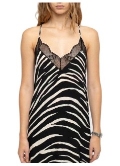 zadig & voltaire vestido mujer risty soft tiger - wwdr02700 011