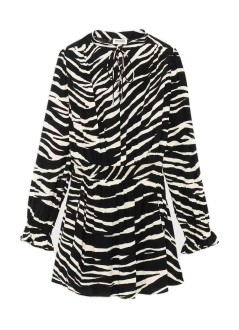 zadig & voltaire vestido mujer rayados soft print - wwdr02696 011