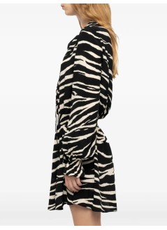 zadig & voltaire vestido mujer rayados soft print - wwdr02696 011