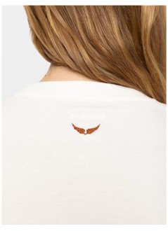 zadig & voltaire top mujer taida hc photo horse strass - jwts02919 103
