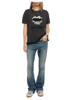 zadig & voltaire top mujer tommer hc tour lips strass - jwts02925 009