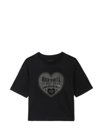 zadig & voltaire top mujer taida bc heart rnr strass - jwts02922 011
