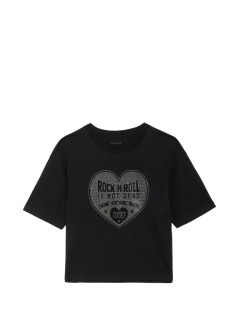 zadig & voltaire top mujer taida bc heart rnr strass - jwts02922 011